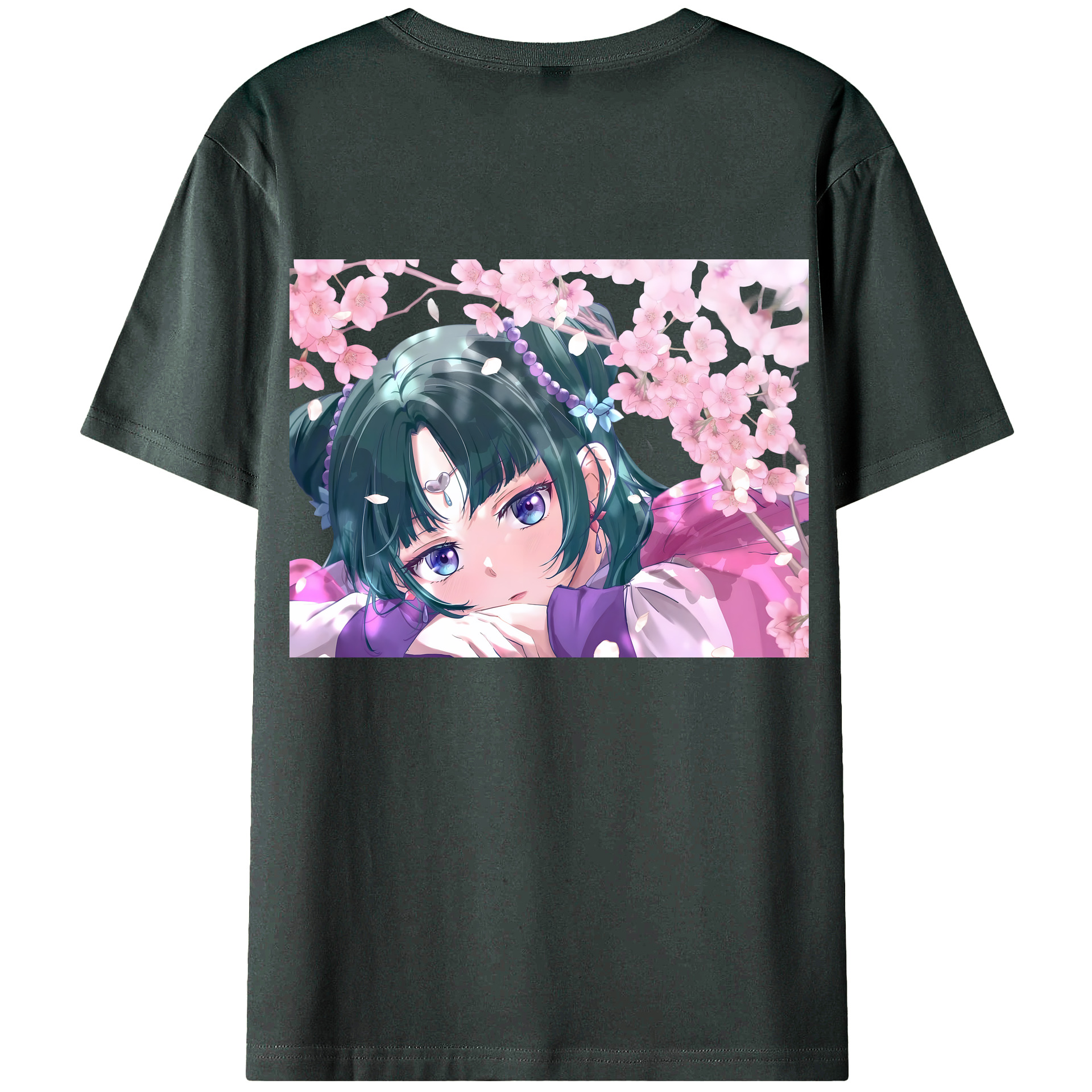 （画像用） 薬屋のひとりごと The Apothecary Diaries 綿100％ メンズ半袖Tシャツ（バックプリント） 通気性